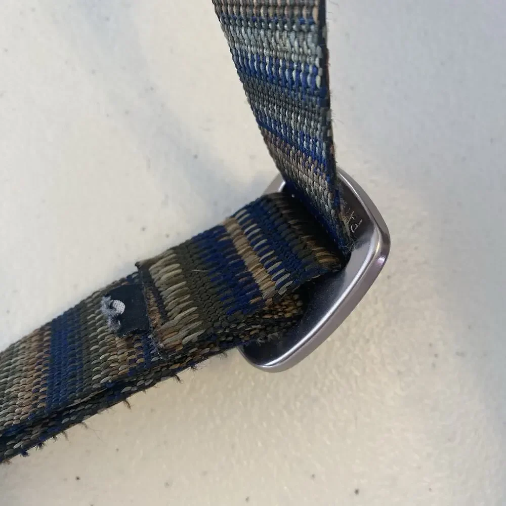Vintage 90s-Y2K Fabric Belt Unisex Sz L Colorful Tapestry Stripes Boho Western